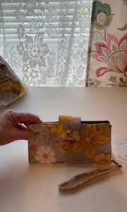 Yellow Flowers Slim Bifold Wallet
